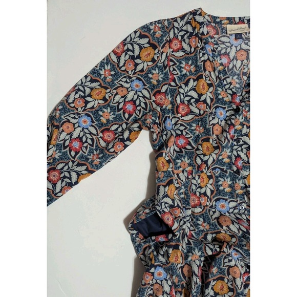 Universal Thread Dress M Floral Print Button Front Dress Cotton Blend Multicolor - Picture 3 of 6